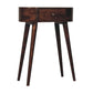 Solid Wood Mini Albion California Walnut Console