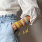 Ukrainian Flag Coral Bracelet