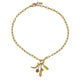 Peach Moonstone Talisman Drop Necklace
