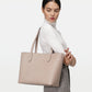 Elba medium size structured tote in vegetable-tanned leather