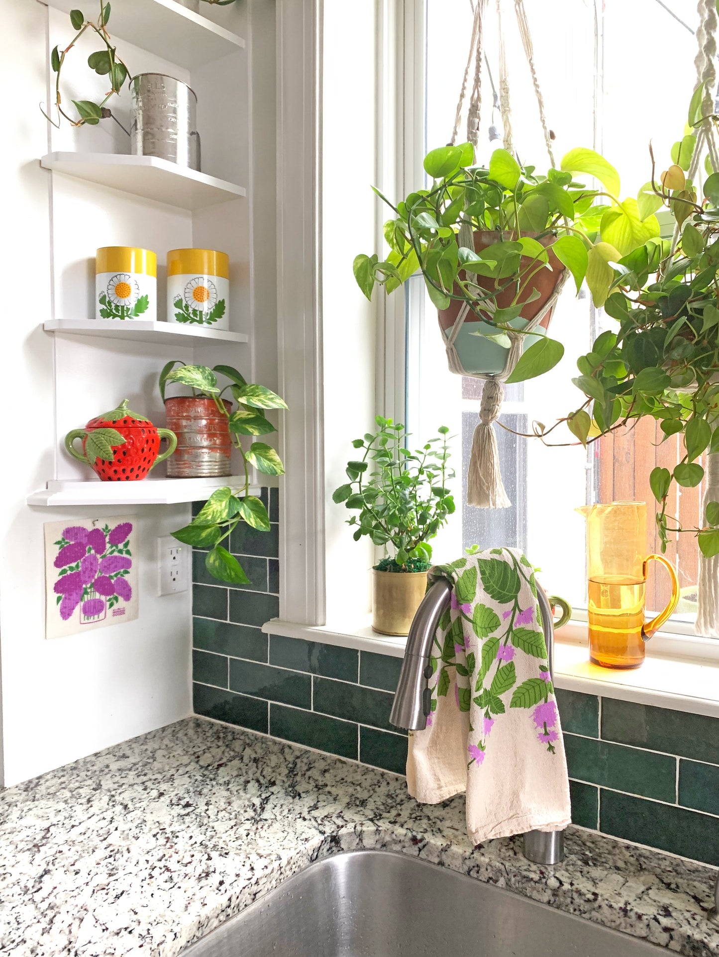 Mint Herb DIsh Towel