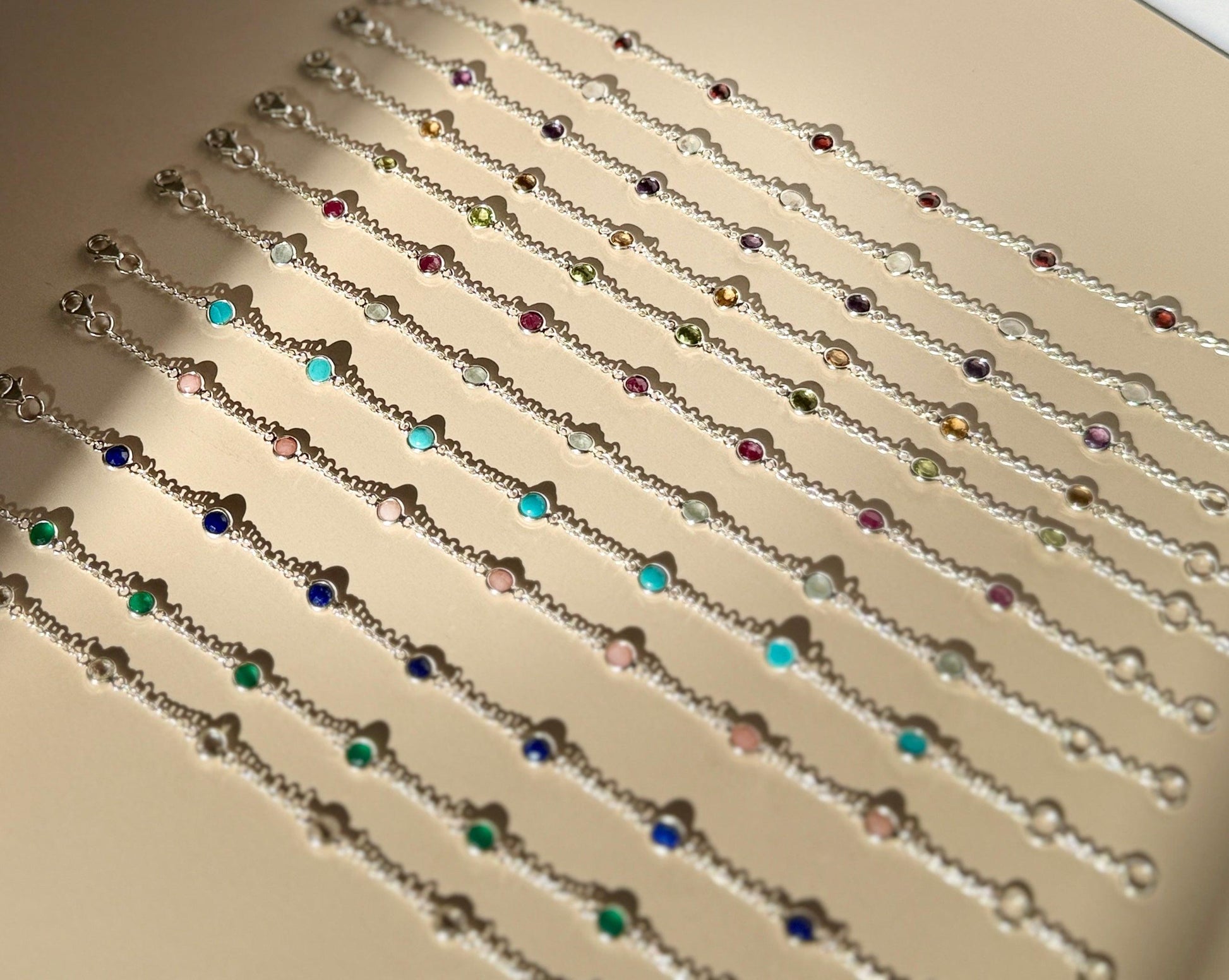 August Birthstone Bracelet — Peridot