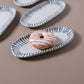 Shallow Organic Oval Platter Small Set of 4