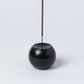 Gemstone sphere incense holder Black Onyx