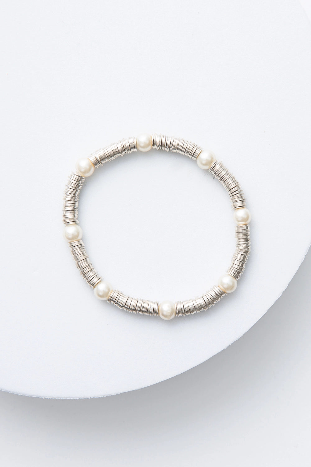 Silver Sequin Bracelet
