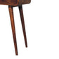Solid Wood Curved Two Drawer Console Table