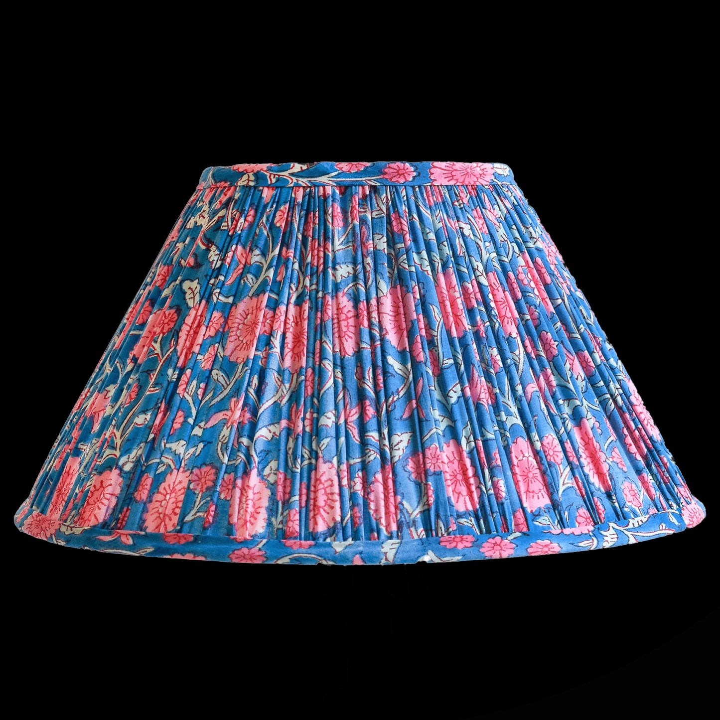 Pleated Lampshade in Ella Print