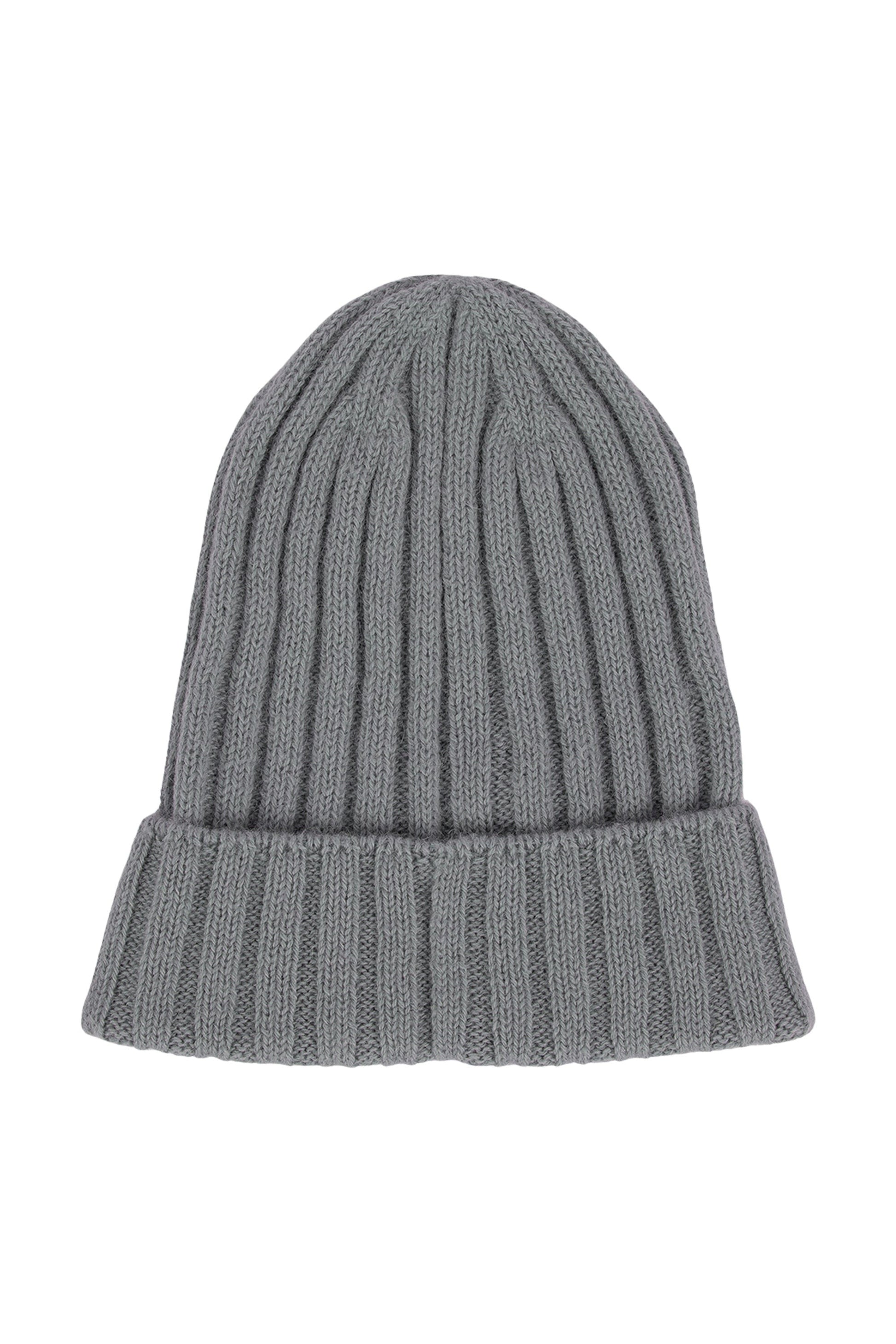 Ribbed Beanie - Grey Heather