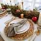 BELIEVE Handwoven Organic Cotton Napkins – Set of 2. Cotton – Fair Trade – Artisan Made