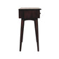 Solid Wood California Walnut Hallway 2-Drawer Console Table