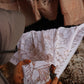 Full Hand Drawn Batik Tulis Bandana Authentic, 100% Soft Cotton, Hibiscus Poppy Flowers , Pagi Sore