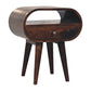 Solid Wood California Walnut Circular Bedside Table
