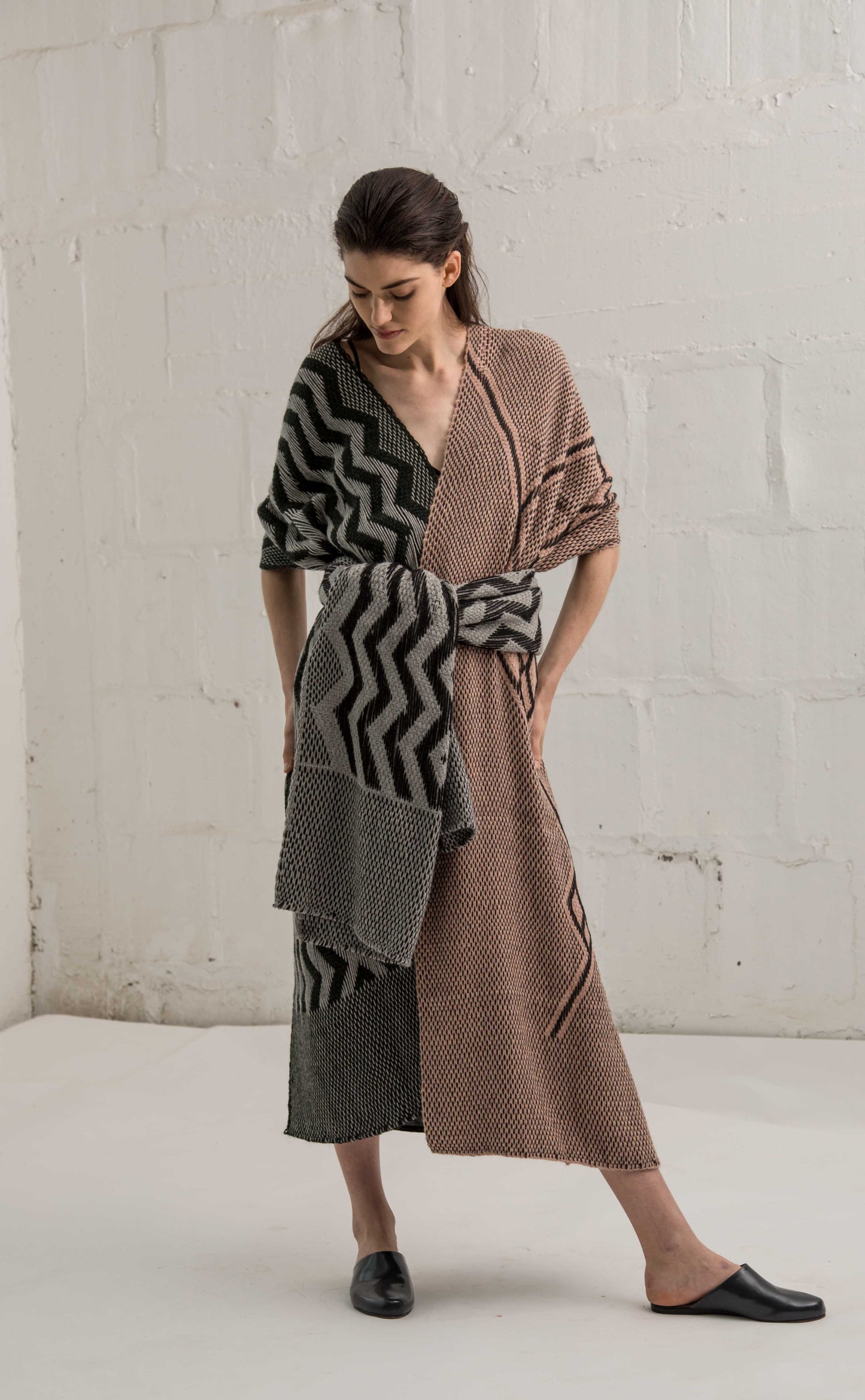 Zig Zag Shawl in Alpaca