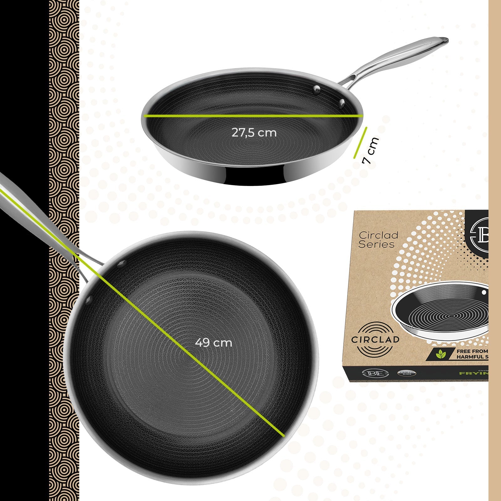 BE | LIVING CIRCLAD Series  Frying Pans