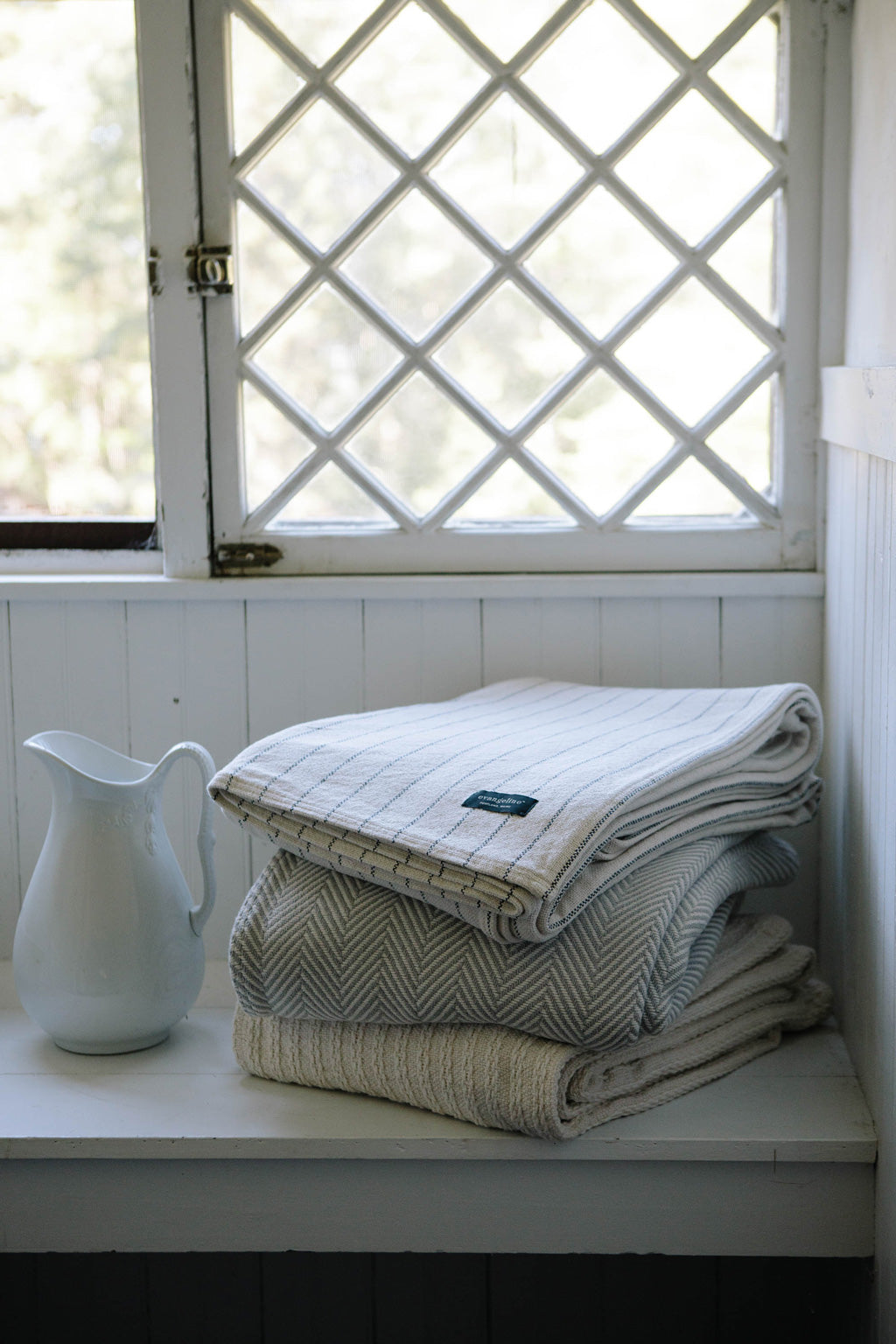 Cotton Pinstripe Throws