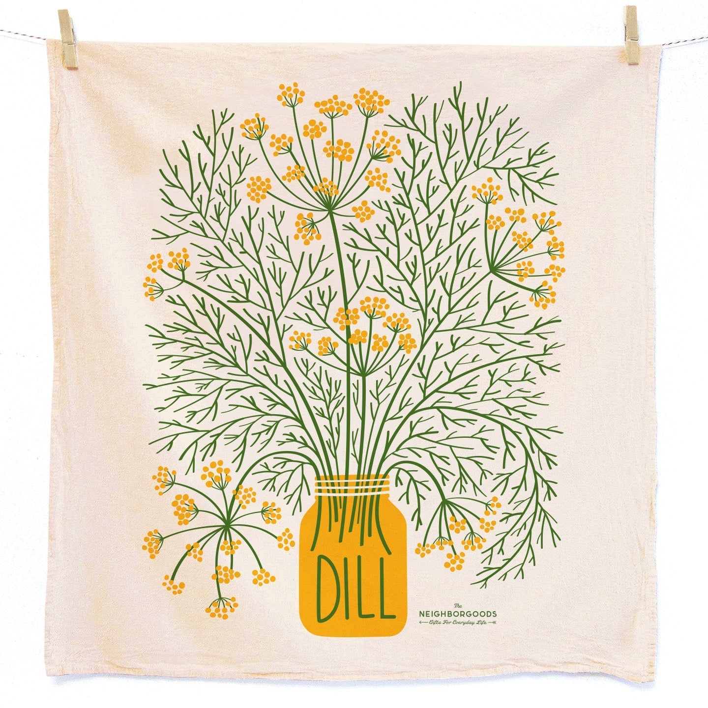 Dill Herb Dish Towel