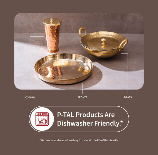 Brass Dinner set (High hipped plate)