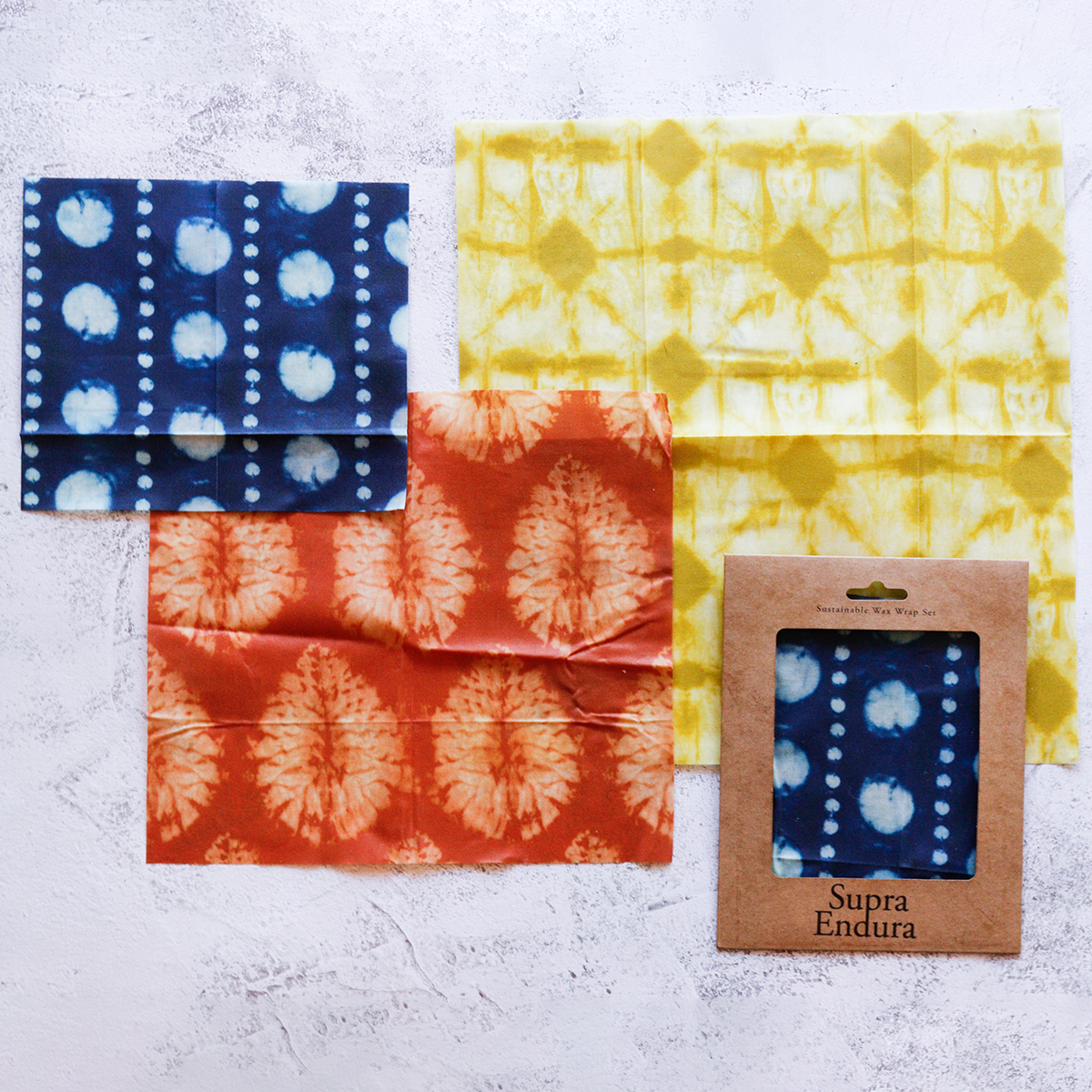 Tie Dye Print Beeswax Wraps 3 pack