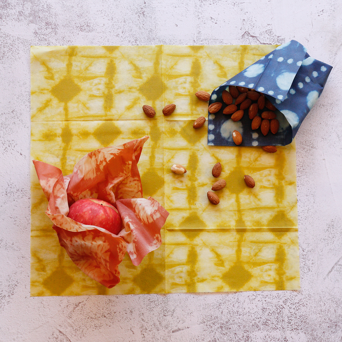 Tie Dye Print Beeswax Wraps 3 pack