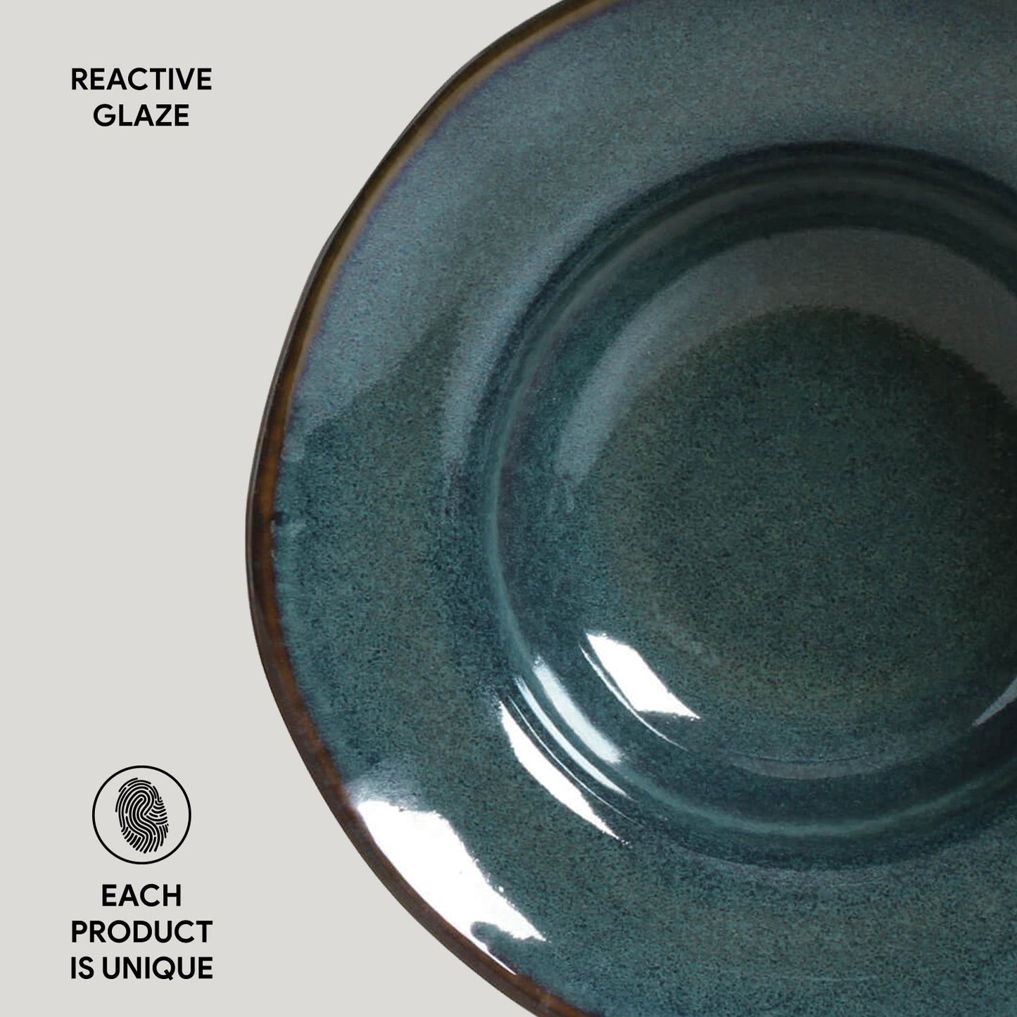 Dessert/Deep Rim Plate Set of 4