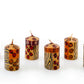 Animal Print Painted Candles
