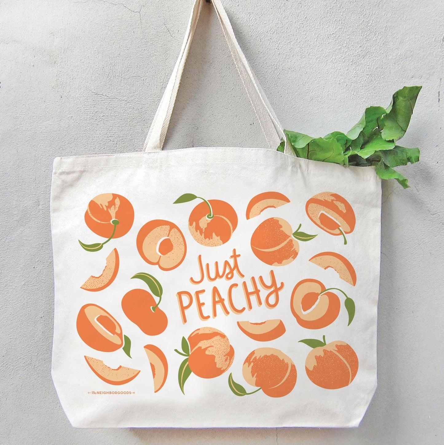 Peach Tote Bag