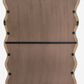 Decorative Wavy Wall Mirror with Mango Wood Frame, 36x48"