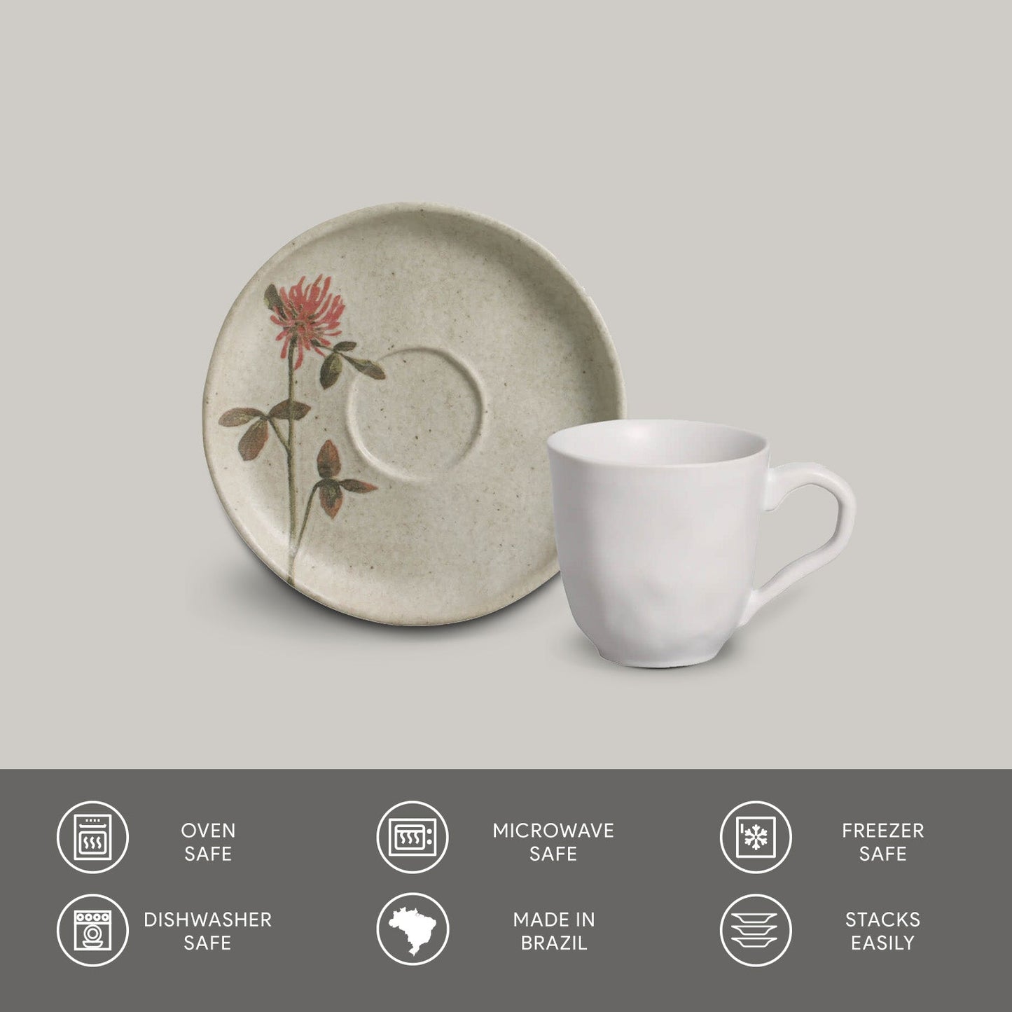 Coffee Cup & Saucer Set of 6