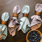 YIN YANG Handwoven Napkins - Set of 4. Cotton - Fair Trade - Artisan Made