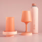 terra + peach | swepp | silicone unbreakable wine glasses