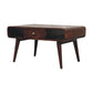 Solid Wood Curved California Walnut Coffee Table