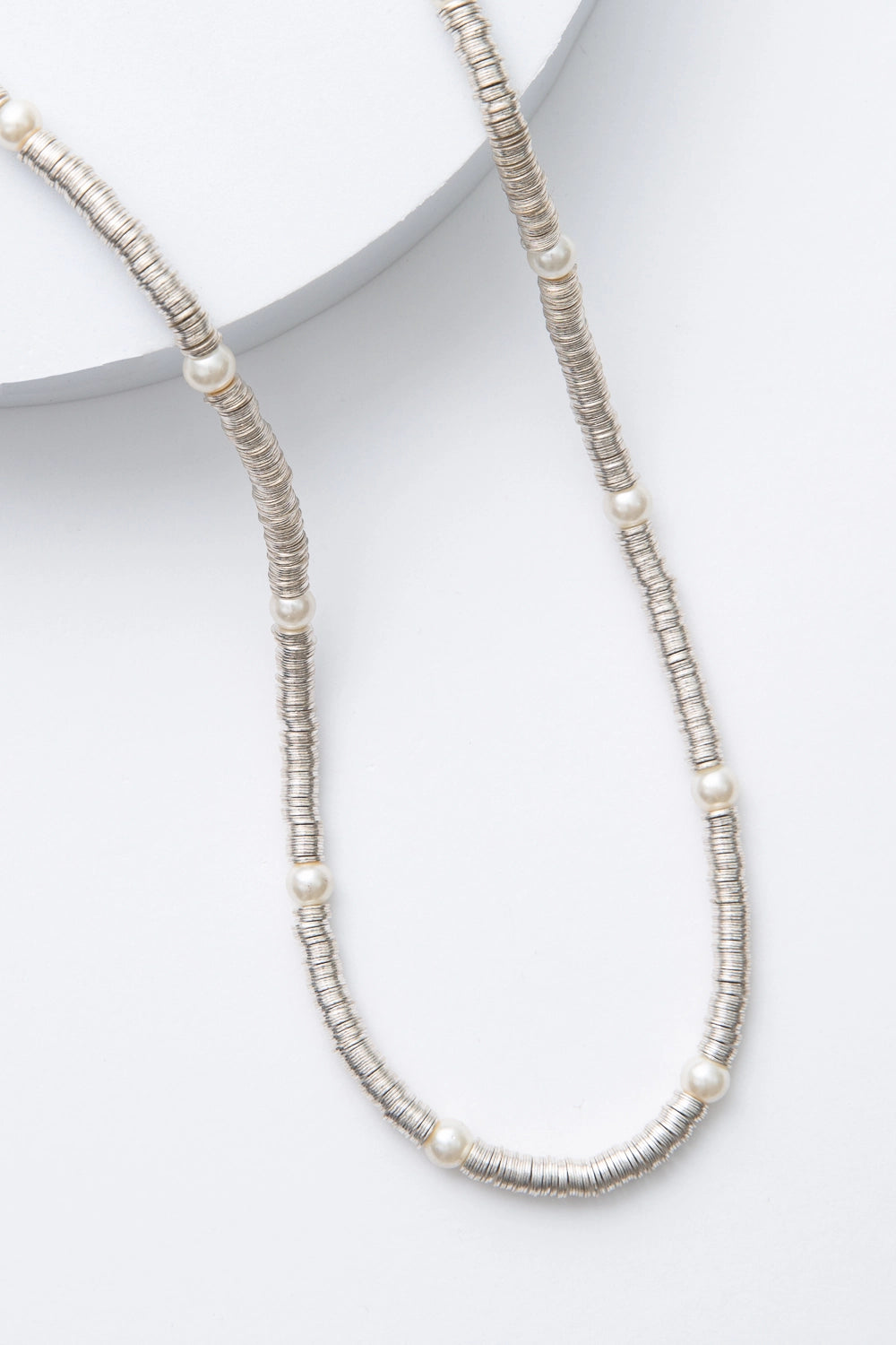 Silver Sequin Necklace