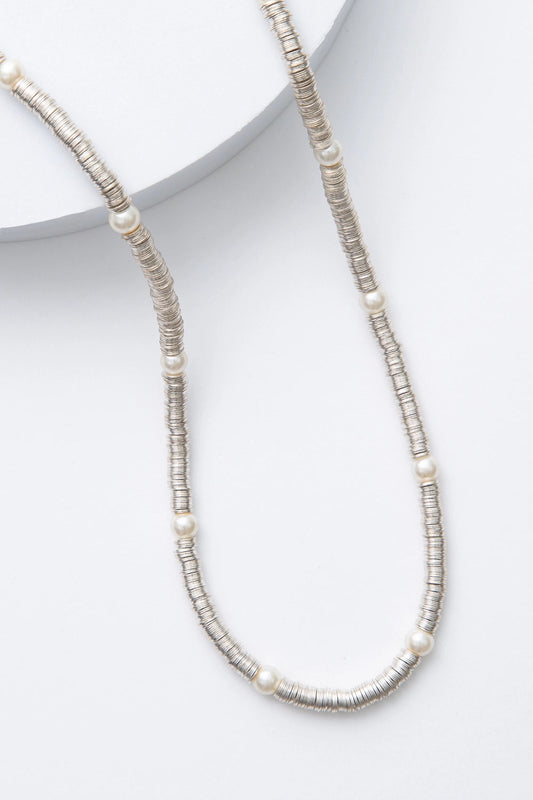 Silver Sequin Necklace