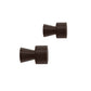 Pin Hook / Knob - 2 Pcs/Pack - Brown