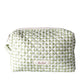 Gingham Matcha Make-up Pouch - Large