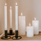 White on White Painted Candles