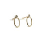 14k yellow gold sun shower diamond studs