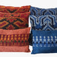 Handwoven Ikat Pillow Cover, Red. Burgundy Cover Only with No Insert. 12inches x 20inches, Cushion