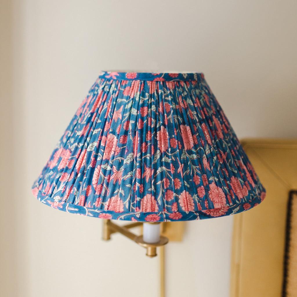 Pleated Lampshade in Ella Print