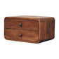 Solid Wood Honey Caramel Floating Bedside Table