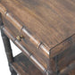 Solid Wood Bamboo Carved Bedside Table