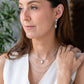 Silver Two Strand Delicate Labradorite Necklace