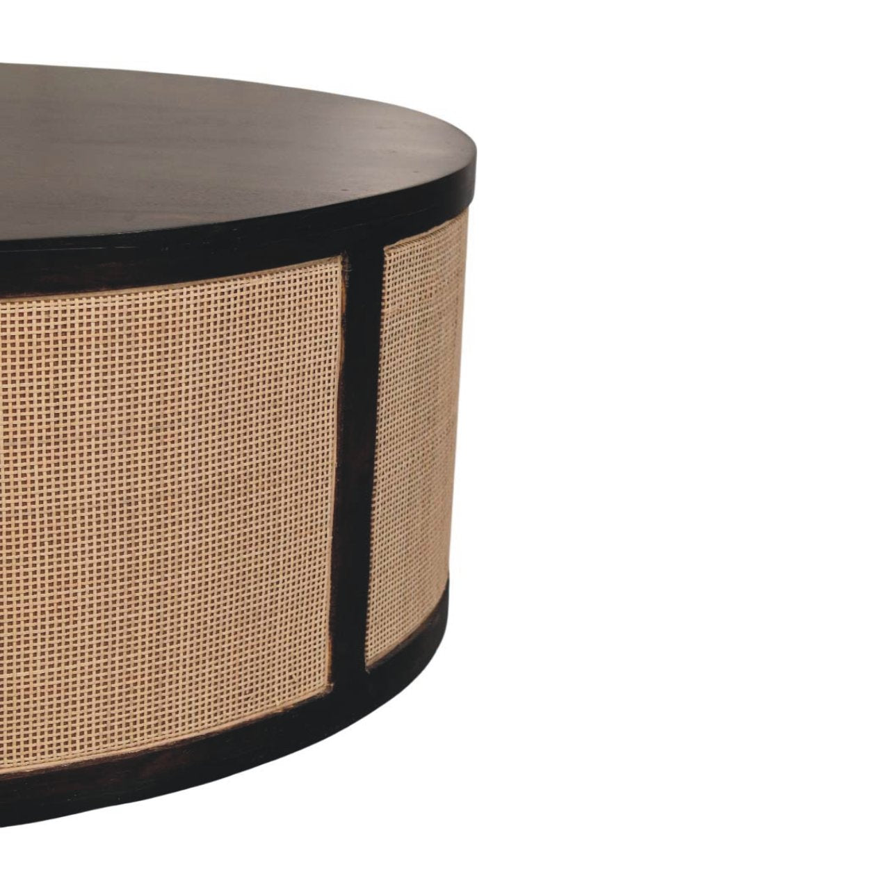 Solid Wood Monaco Round Rattan Centerpiece