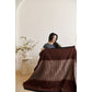 Handwoven Mink Brown Myrtle Drift Merino Throw