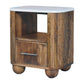Artisan Furniture Solid Wood Beaumont Marble Bedside