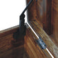 Solid Wood Roasted Almond Storage Trunk Bench
