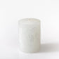 White on White Painted Candles