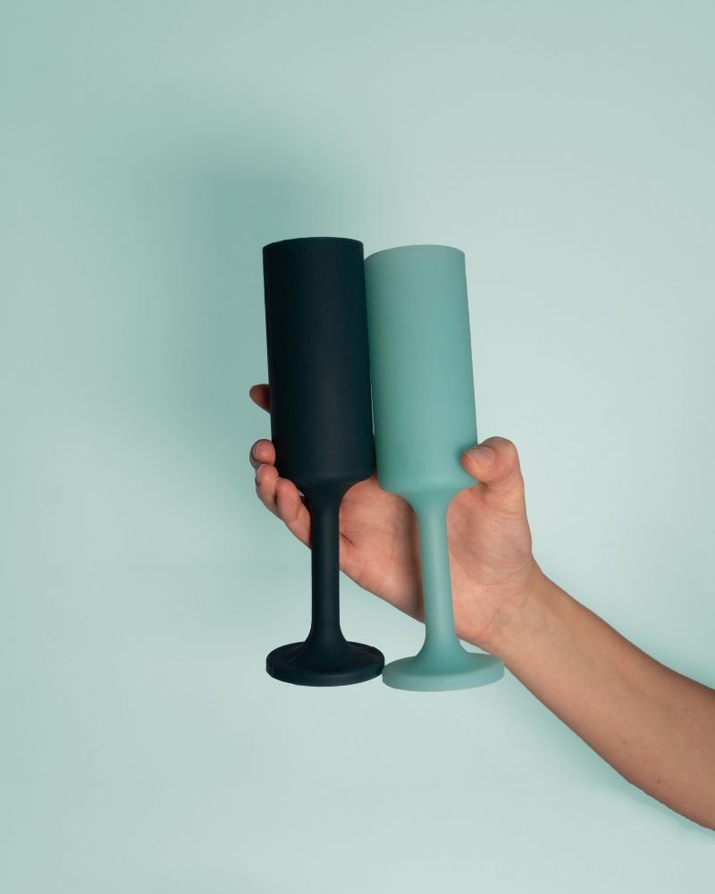 mist + ink | seff | silicone unbreakable champagne flute