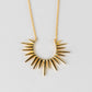 Kiranon Sunburst Gold Pendant Necklace
