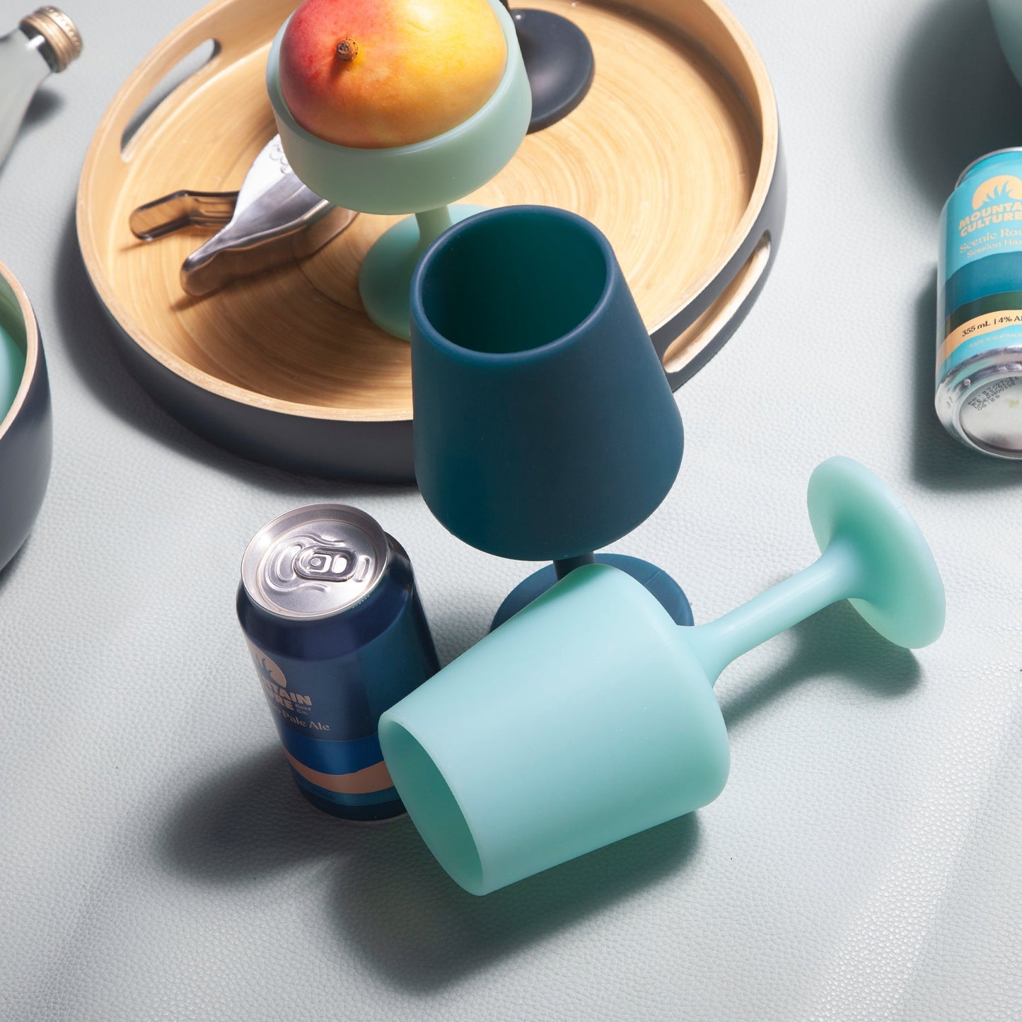 mist + ink | swepp | silicone unbreakable wine glasses